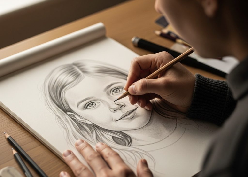 From Text to Texture: A Guide to Creating Portrait Drawings with ChatGPT